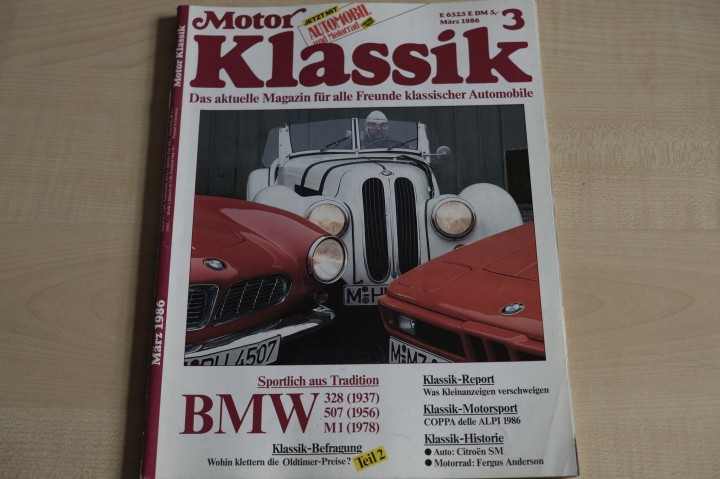 Deckblatt Motor Klassik (03/1986)